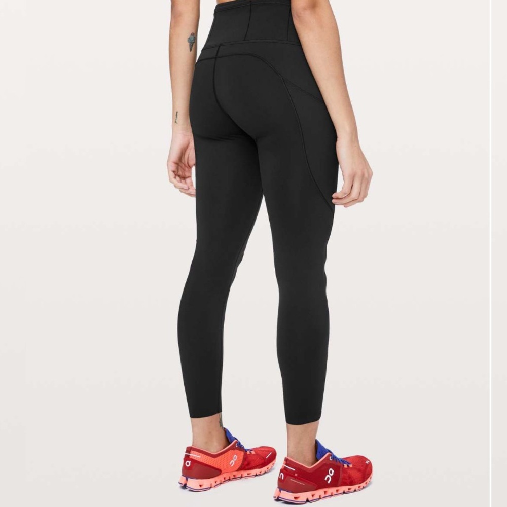 lululemon fast and free tight II Nulux 25” Black Leggings